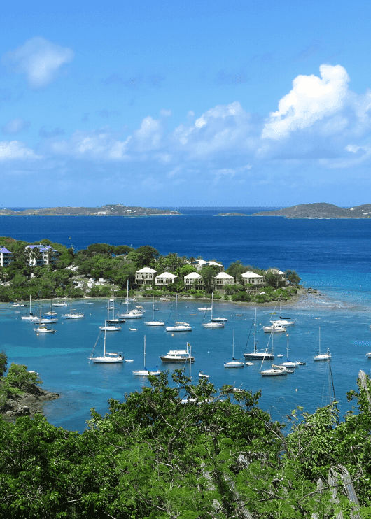 Cruz Bay Quarter, the heart of St John